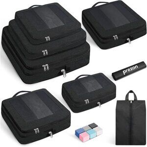 8 Set/6 Set/4 Set Compression Packing Cubes for Travel, Lightweight Vacation